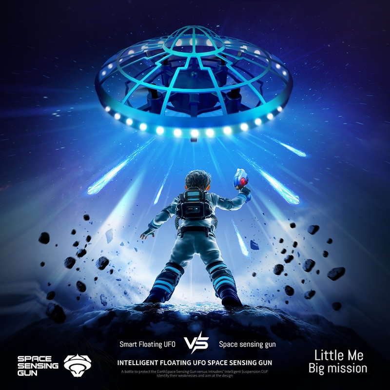 Induction Flying Saucer Drone  - đánh giá và giá Drone Led Light