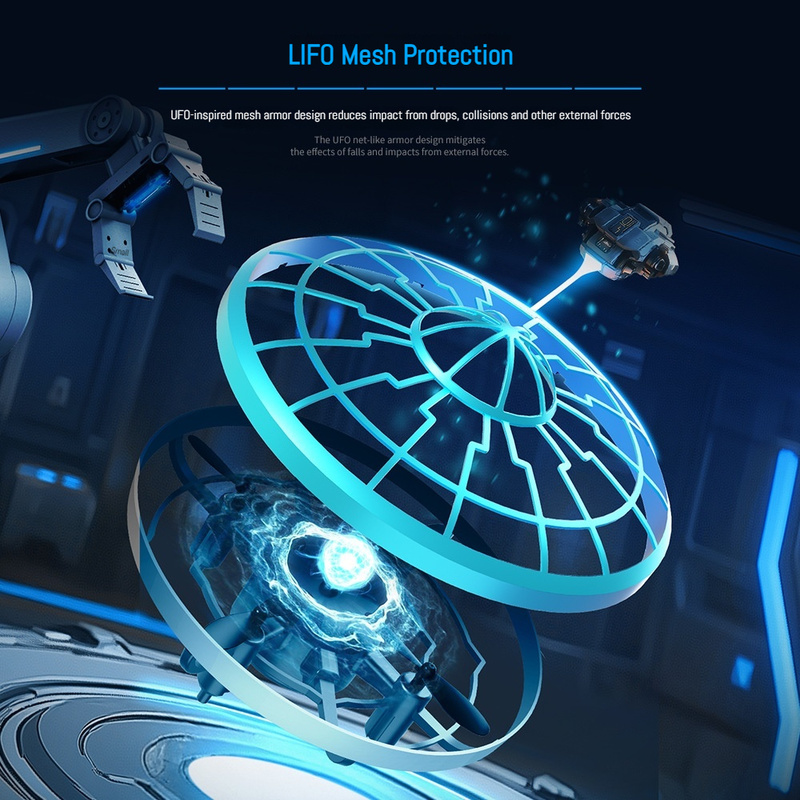 Induction Flying Saucer Drone  - đánh giá và giá Drone Led Light