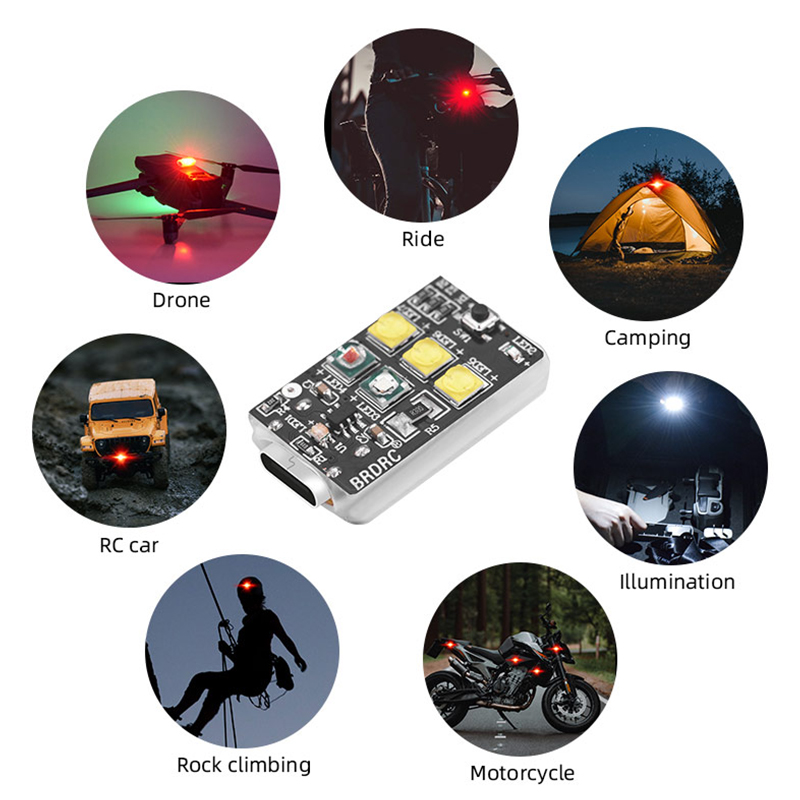 Mini Drone Strobe Light for DJ - đánh giá và giá Drone Led Light