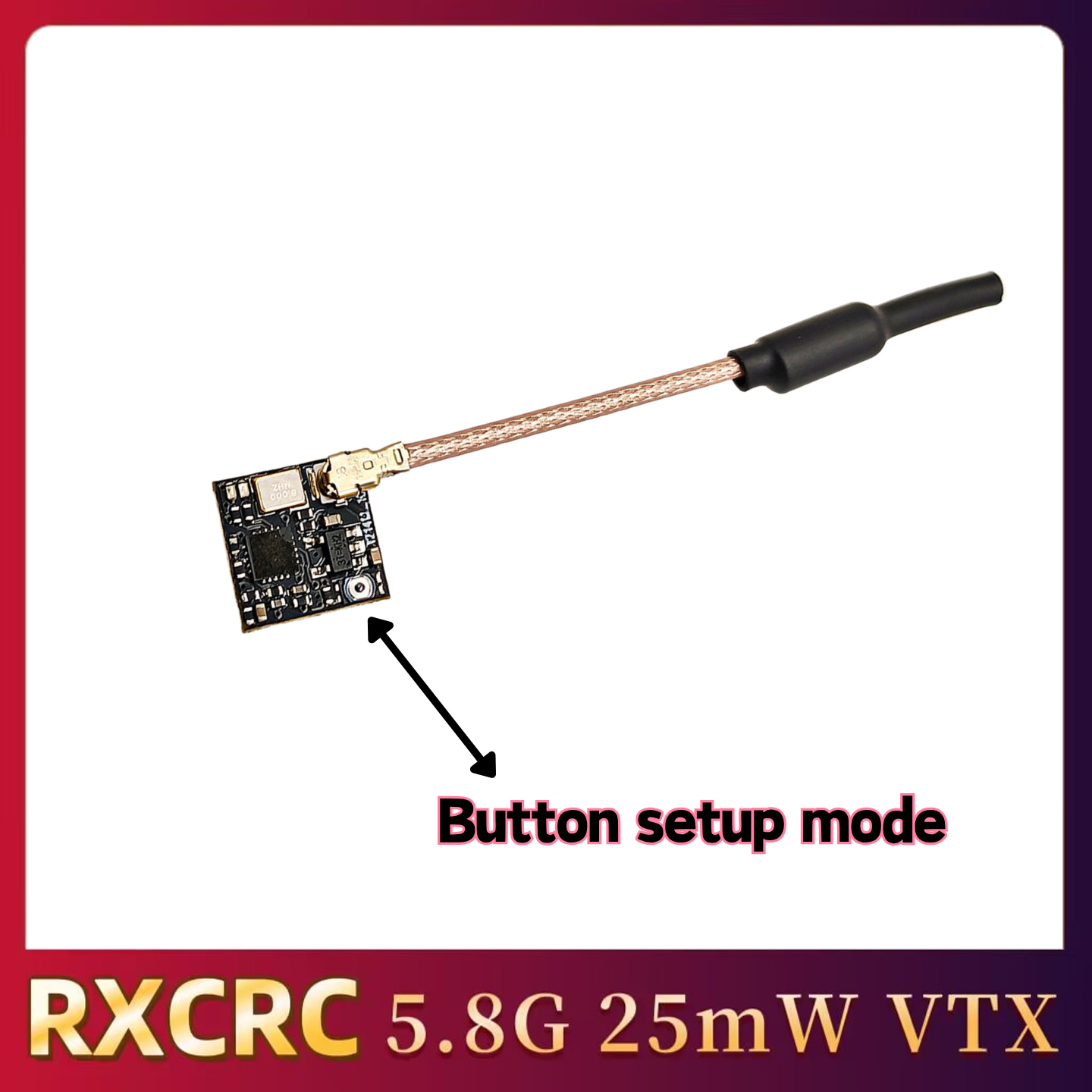 RXCRC 5.8GHz 48CH FPV 25mW Ana - đánh giá và giá Drone Frame